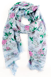 Foulard in bamboo roselline