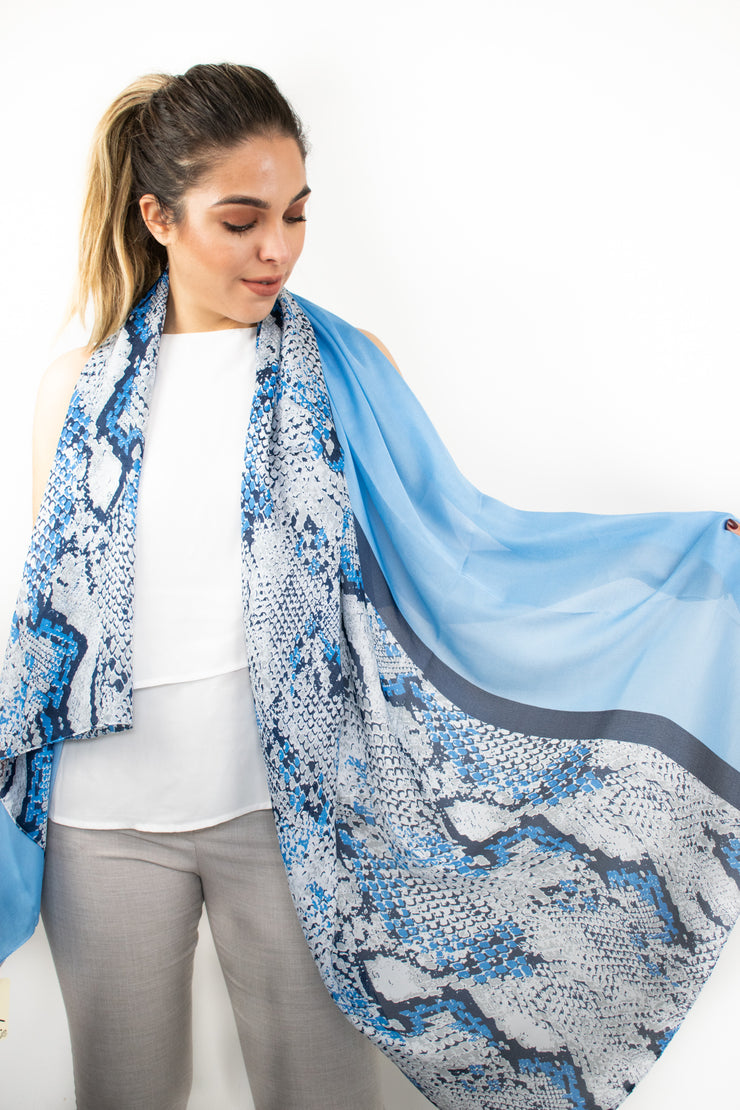 Foulard stampa pitonato