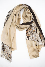 Foulard stampa pitonato