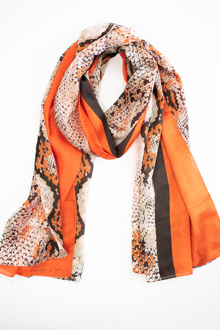 Foulard stampa pitonato