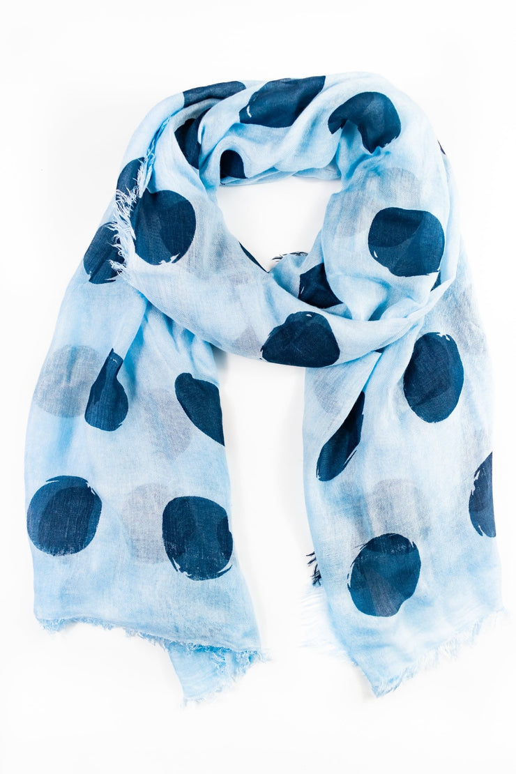 Foulard in bamboo a pois