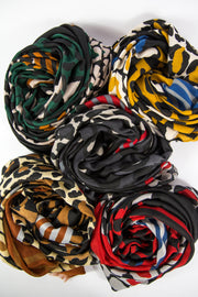 Foulard maculato righe