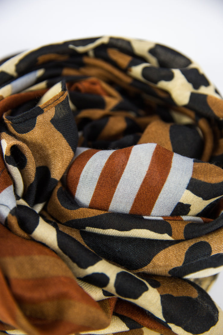 Foulard maculato righe